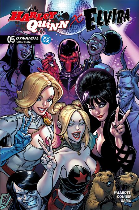 Harley Quinn X Elvira #5  B Chad Hardin Var