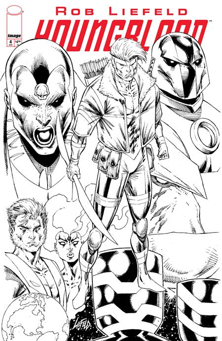 Youngblood #4 (2025)  E B&w Var