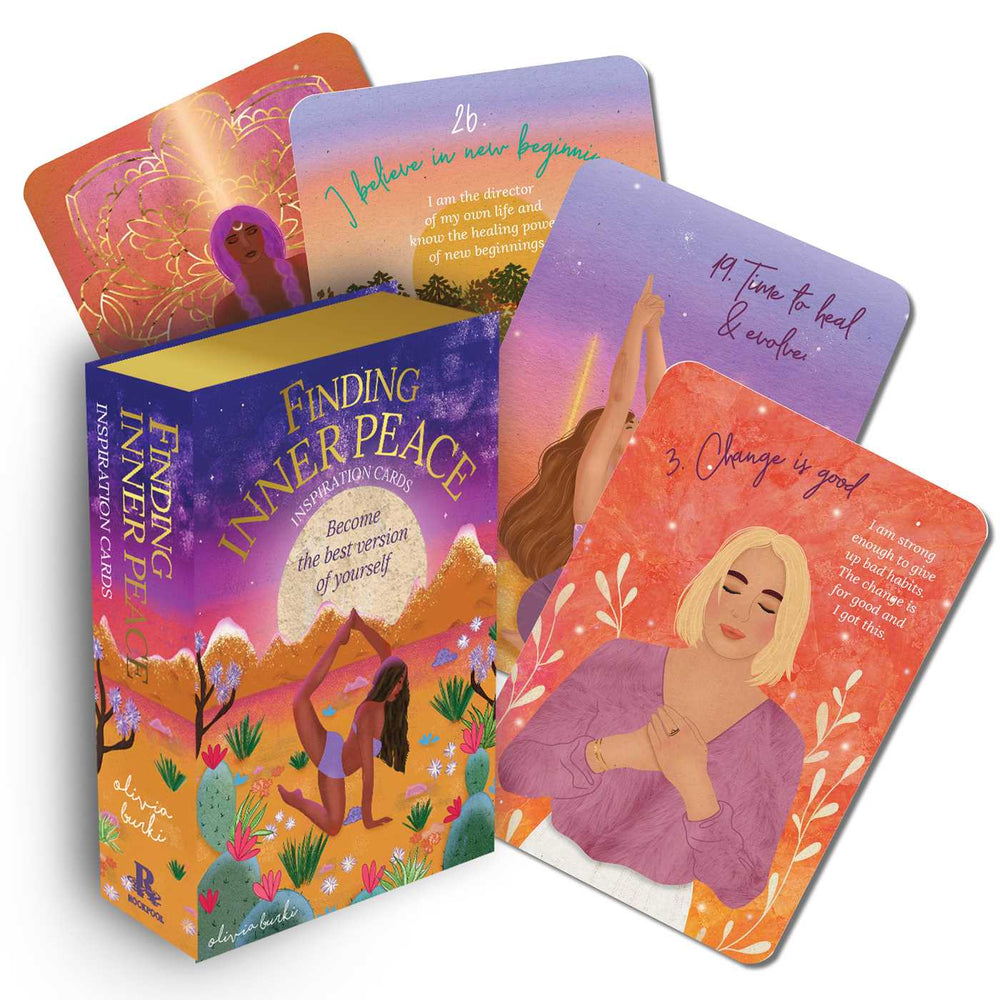 Finding Inner Peace Inspiration Cards: Become the best version of yourself - Books - Image - Pop Weasel