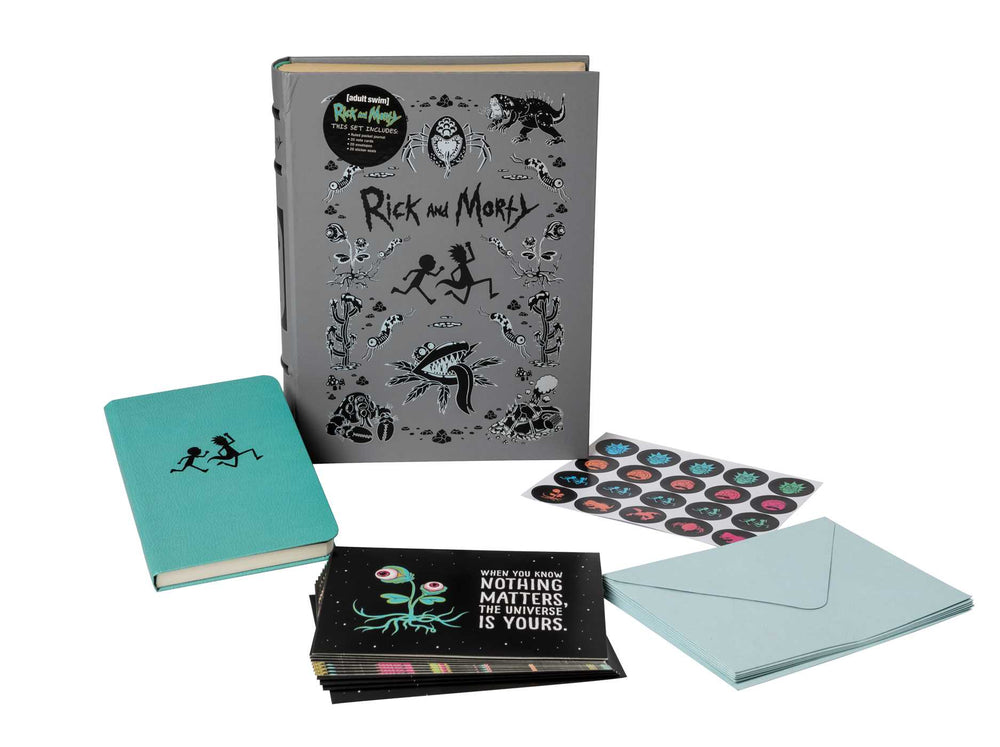 Rick and Morty Deluxe Note Card Set (With Keepsake Book Box) - Stationery - Image - Pop Weasel