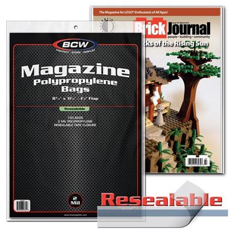 Resealable Magazine Bags (pack Of 100) image - Supplies - Image - Pop Weasel