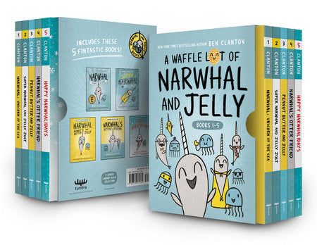 A Waffle Lot of Narwhal and Jelly (Hardcover Books 1-5) - Books - Image - Pop Weasel