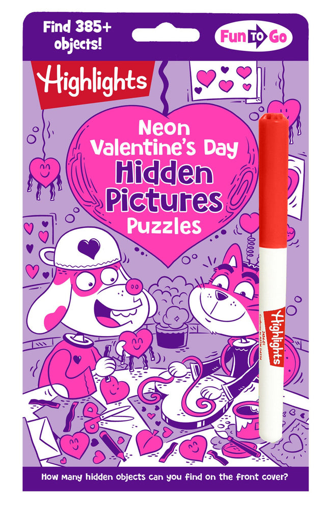 Neon Valentine's Day Hidden Pictures Puzzles - Image - Children/Young Adult - Image - Pop Weasel