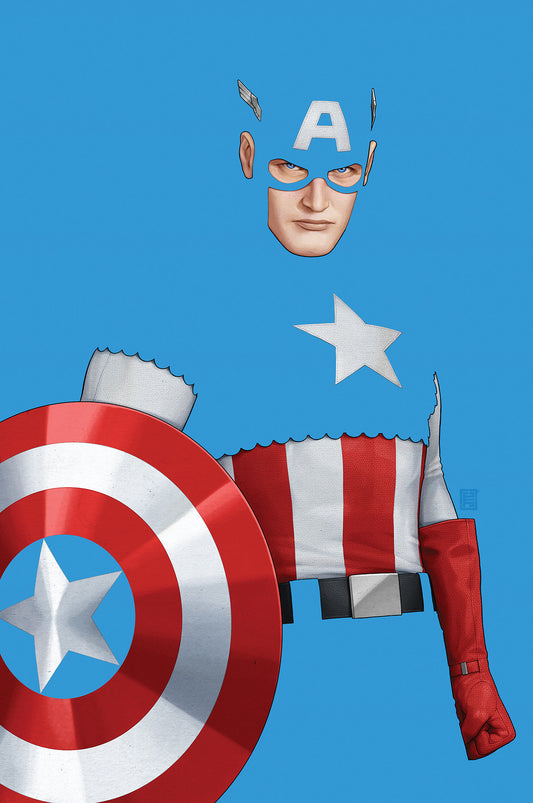 CAPTAIN AMERICA #2 JOHN TYLER CHRISTOPHER NEGATIVE SPACE VIRGIN VARIANT - Image