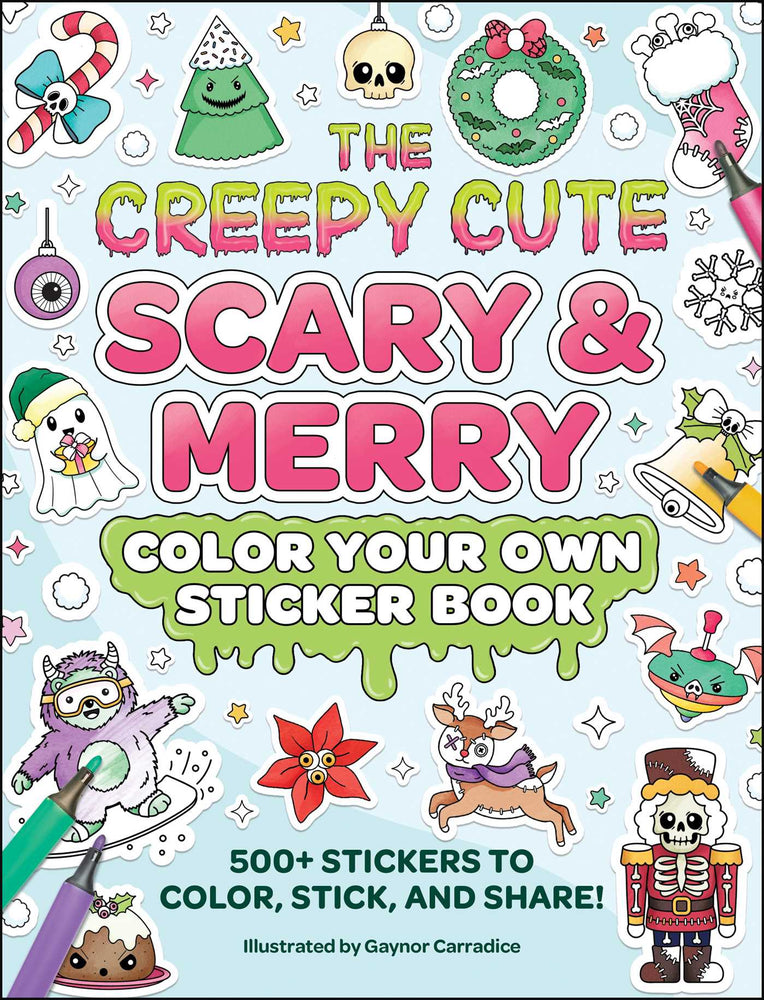 The Creepy Cute Scary & Merry Color Your Own Sticker Book - Books - Image - Pop Weasel