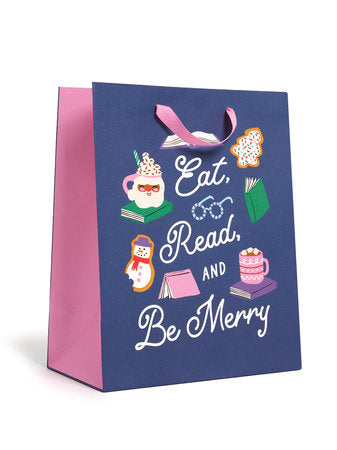 Eat, Read, & Be Merry (2025) Gift Bag (Large) - Gift Bags - Image - Pop Weasel