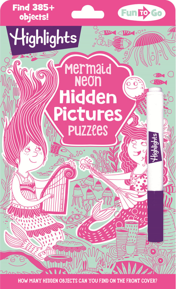 Mermaid Neon Hidden Pictures Puzzles image - Children/Young Adult - Image - Pop Weasel