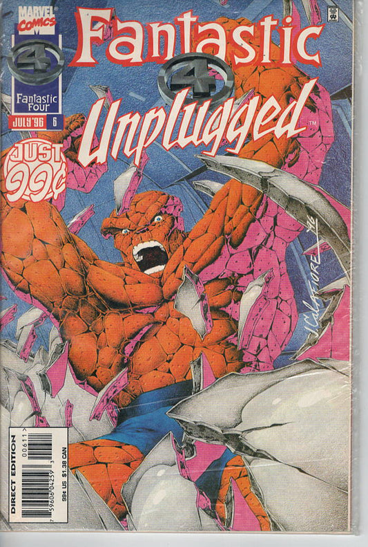 Pre-Owned - Fantastic Four Unplugged #6  (July 1996) Scanned Image Pop Weasel Pre-Owned Comics