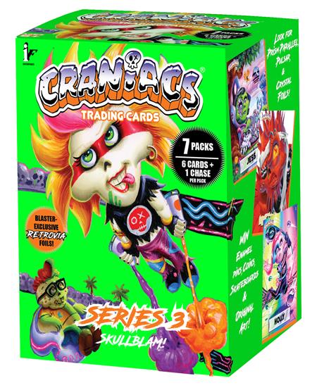 Craniacs Trading Cards Series 3 Skullblam Blaster Box - Image