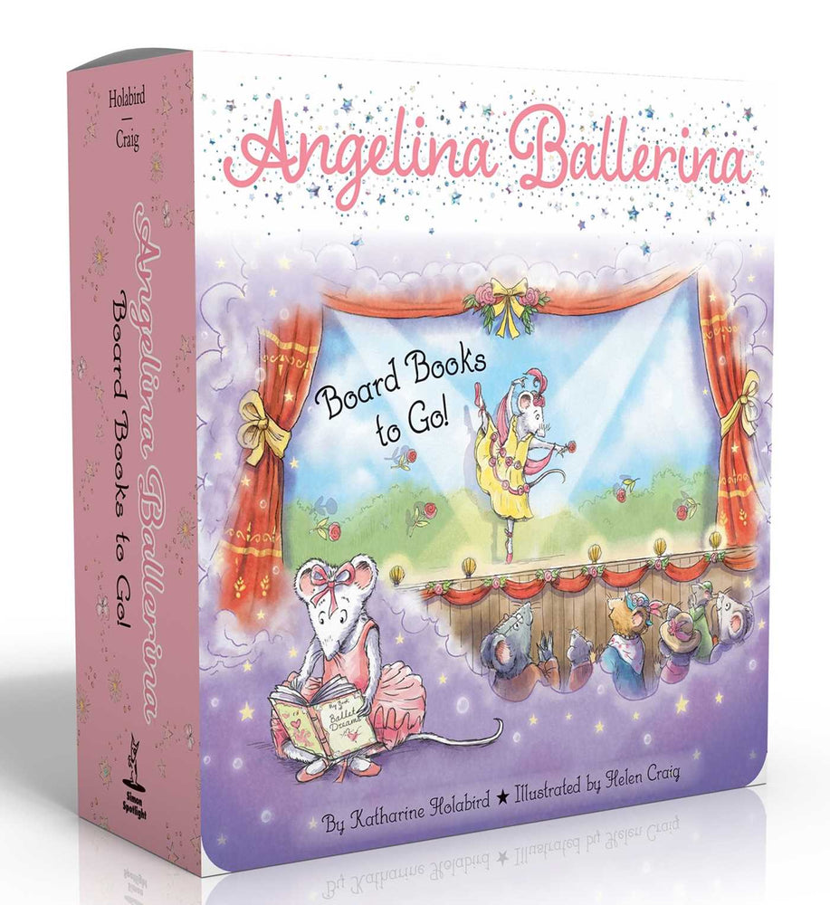 Angelina Ballerina Board Books to Go! (Boxed Set) Center Stage; Big Dreams!; Angelina Ballerina by the Sea image - Childrens Books - Image - Pop Weasel