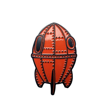 WALLACE & GROMIT ROCKET SHIP ENAMEL PIN BADGE - Badges & Pins - Image - Pop Weasel