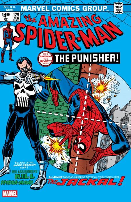 Df Amazing Spiderman #129 Facsimile Edition Blue Foil Variant Cgc Graded