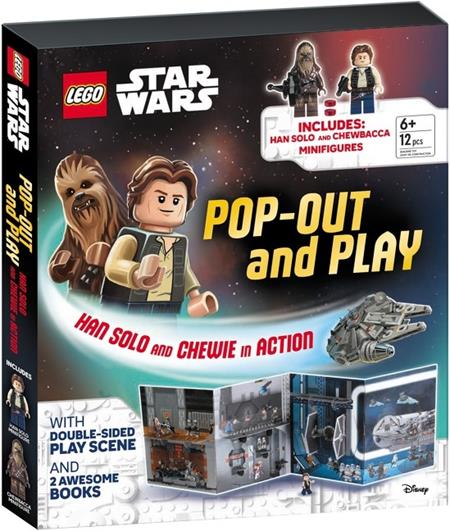 LEGO STAR WARS POP-OUT AND PLAY HAN SOLO AND CHEWIE IN ACTION TP - Books - Image - Pop Weasel