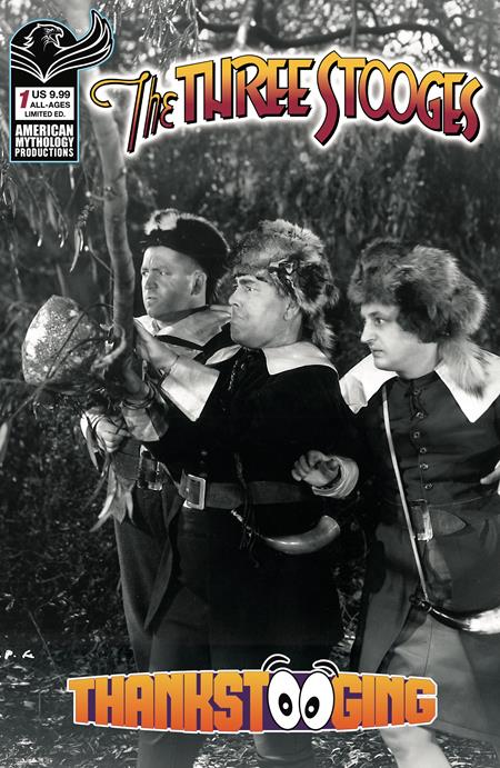 Three Stooges Thankstooging #1 | One Shot Cvr D Limited Edition B&W Photo Var