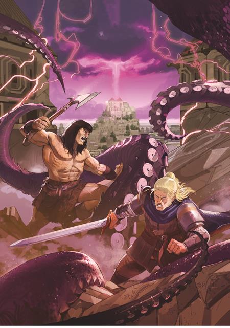 Conan & Dragonero #7 (Of 7) Cvr B Lorenzo Nuti Virgin Cardstock Var