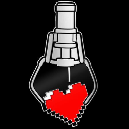 Fp Original Gaming Heart Prize Enamel Pin Badge - Badges & Pins - Image - Pop Weasel