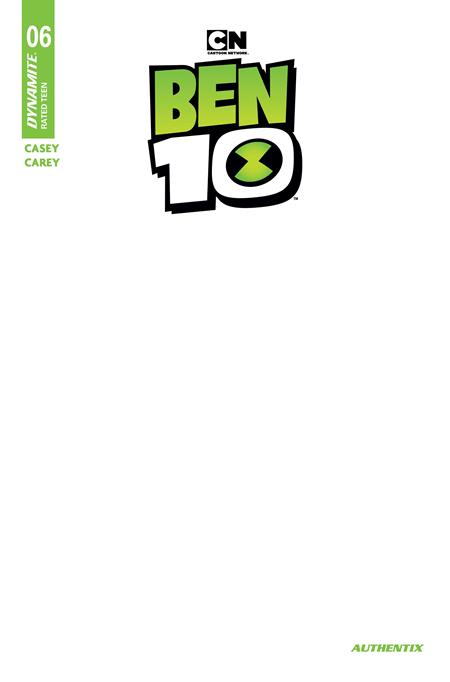 Ben 10 #6 Cvr F Blank Authentix Var (US Import)