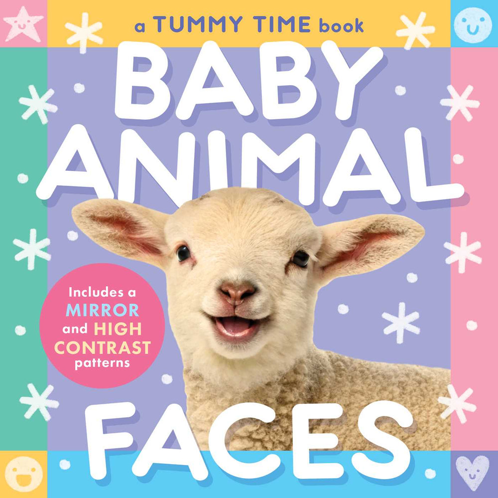 Baby Animal Faces (A Tummy Time, High Contrast, Accordion Board Book With Mirror For Infants) - Childrens Books - Image - Pop Weasel