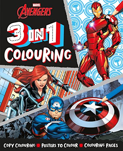 Avengers 3 In 1 Colouring - Childrens Books - Image - Pop Weasel
