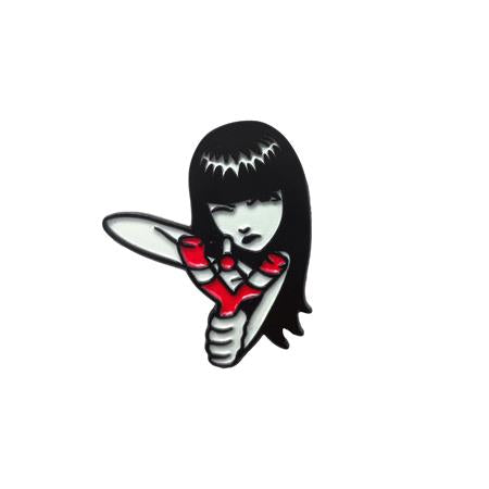 EMILY THE STRANGE BULLSEYE ENAMEL PIN BADGE - Badges & Pins - Image - Pop Weasel