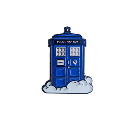 DOCTOR WHO ELEVENTH DOCTORS CLOUD TARDIS ENAMEL PIN BADGE - Badges & Pins - Image - Pop Weasel