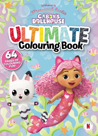 Gabby's Dollhouse Mermaid-Lantis: Ultimate Colouring Book (Dreamworks) - Childrens Books - Image - Pop Weasel