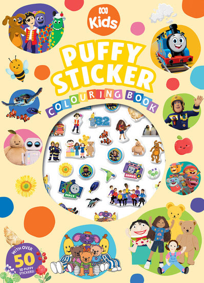 Abc Kids: Puffy Sticker Colouring Book - Childrens Books - Image - Pop Weasel