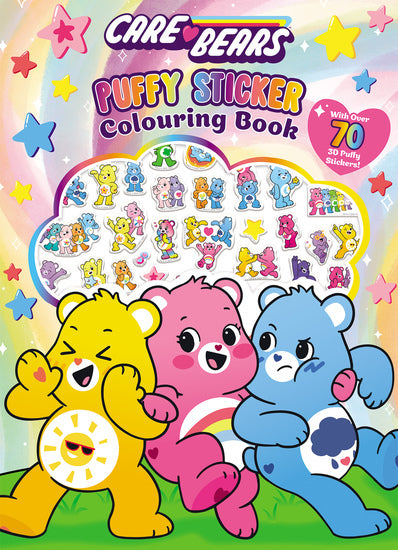 Care Bears: Puffy Sticker Colouring Book - Childrens Books - Image - Pop Weasel