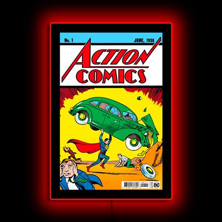 Superman Action Comics Mini Poster Plus Led Illuminated Sign - Image - Collectibles - Image - Pop Weasel