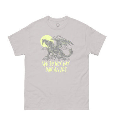 Rebecca Yarros's Fourth Wing: We Do Not Eat Our Allies Unisex T-Shirt XX-Large - Clothing - Image - Pop Weasel