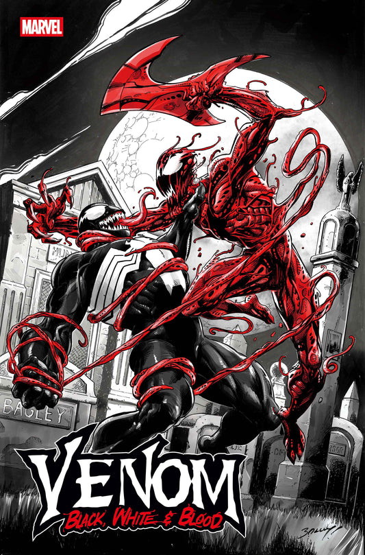 VENOM: BLACK, WHITE & BLOOD #1 MARK BAGLEY VARIANT - Image