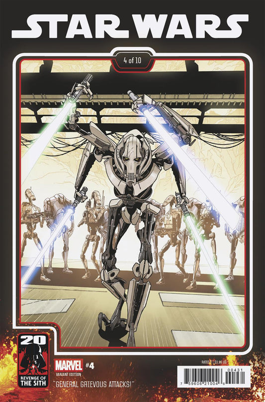 STAR WARS #4 CHRIS SPROUSE REVENGE OF THE SITH 20TH ANNIVERSARY VARIANT - Image