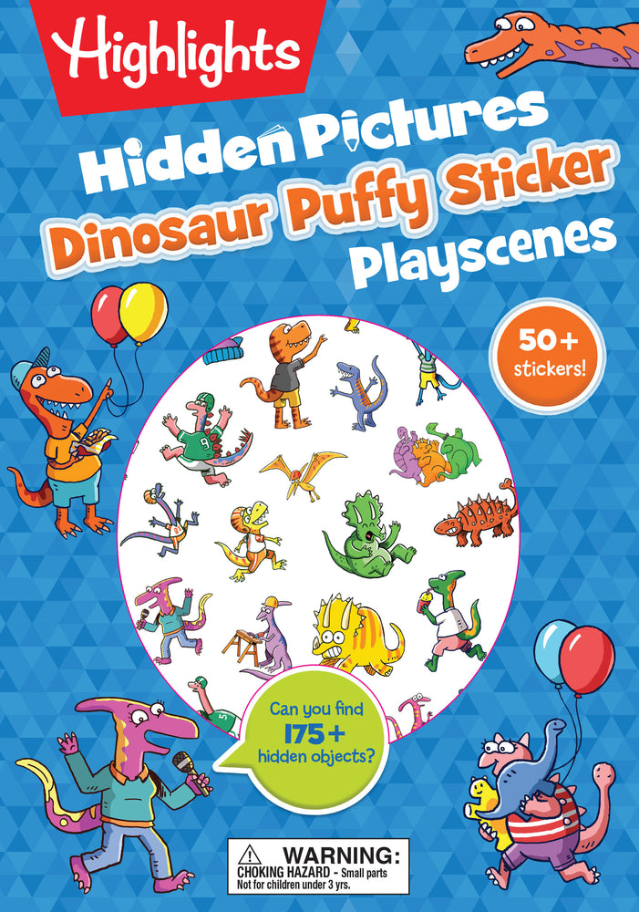 Dinosaur Hidden Pictures Puffy Sticker Playscenes image - Children/Young Adult - Image - Pop Weasel