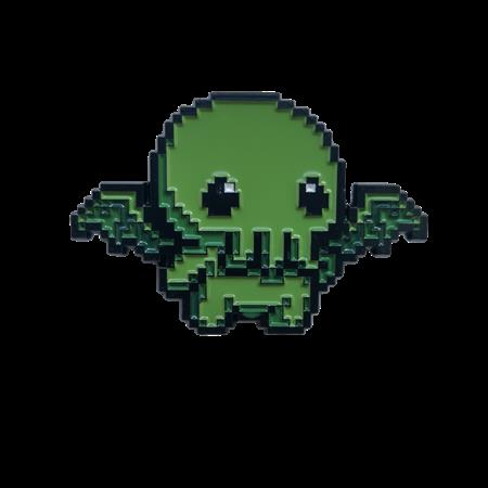 TITAN MERCH ORIGINAL GAMING 8 BIT CTHULHU QUEST ENAMEL PIN BADGE - Badges & Pins - Image - Pop Weasel