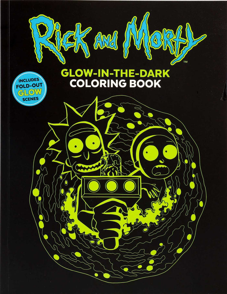 Rick and Morty Glow-in-the-Dark Coloring Book - Books - Image - Pop Weasel