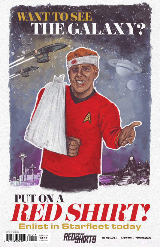 Star Trek: Red Shirts #1 Variant B (Lendl Federation Recruitment) - Image