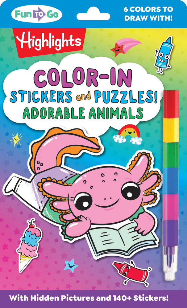 Color-In Stickers and Puzzles! Adorable Animals image - Children/Young Adult - Image - Pop Weasel