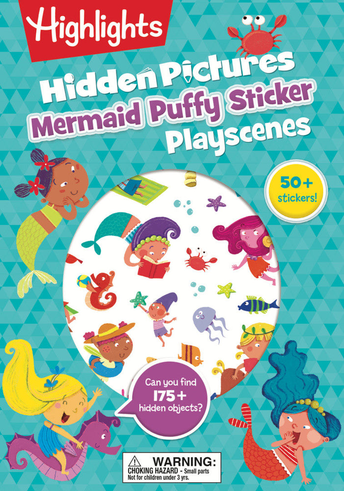 Mermaid Hidden Pictures Puffy Sticker Playscenes image - Children/Young Adult - Image - Pop Weasel