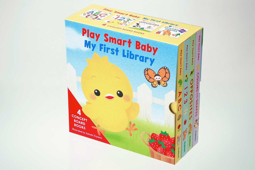 Play Smart Baby 4-Book Boxed Set: Abc, 123, Colors And Shapes, And Opposites - Childrens Books - Image - Pop Weasel