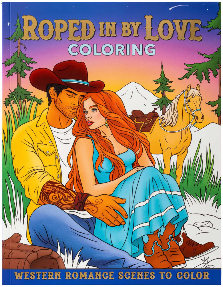 Roped In By Love Coloring: Western Romance Scenes To Color - Books - Image - Pop Weasel