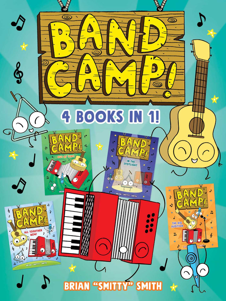 Band Camp! 4 Books In 1! (A Little Bee Graphic Novel Series For Kids) - Childrens Books - Image - Pop Weasel