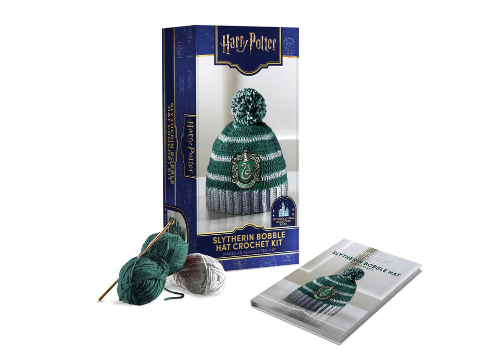 Harry Potter: Slytherin Pom-Pom Beanie Crochet Kit - Books - Image - Pop Weasel