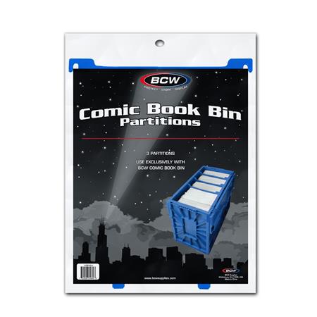Comic Book Bin Partitions Blue (3 Pack) image - Comic Accessories - Image - Pop Weasel