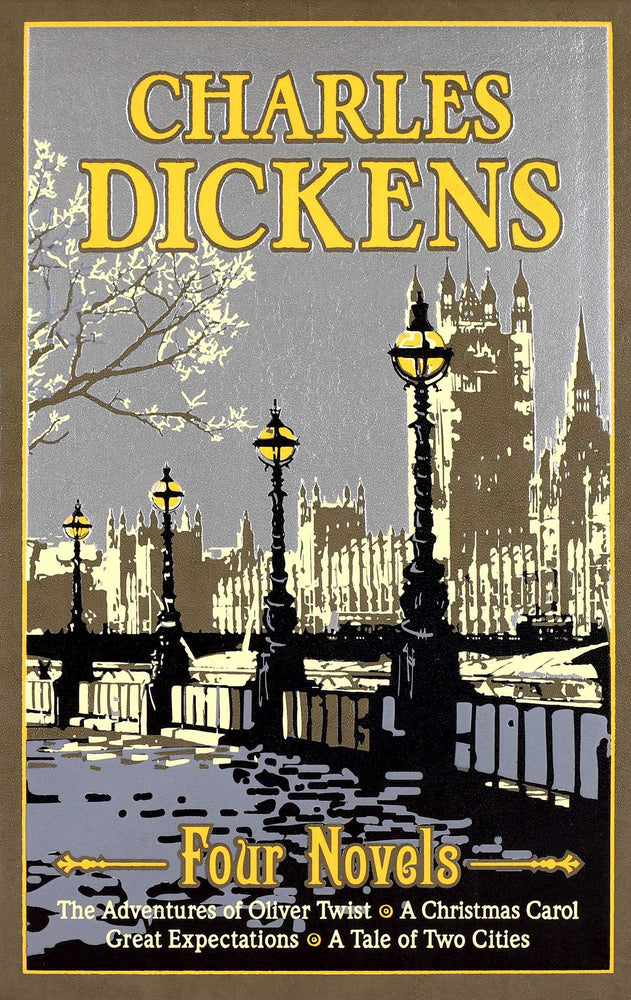 Charles Dickens Four Novels (Deluxe Leatherbound Edition): The Adventures of Oliver Twist, A Christmas Carol, Great Expectations, A Tal - Books - Image - Pop Weasel