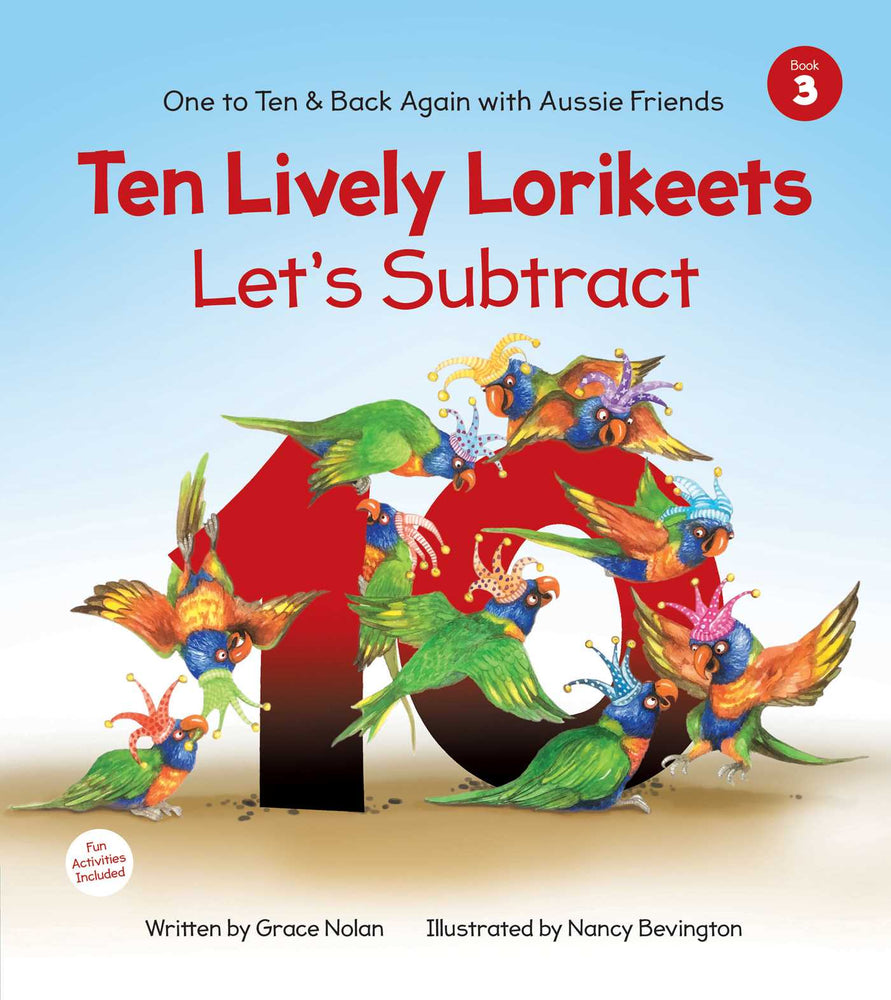 10 Lively Lorikeets: Let's Subtract - Childrens Books - Image - Pop Weasel