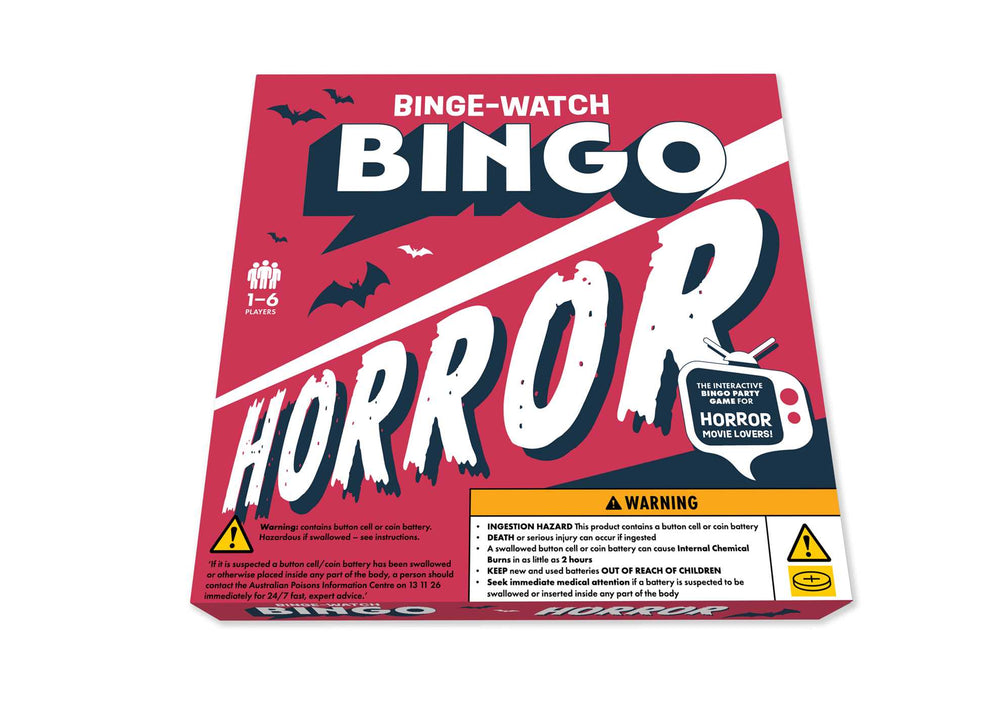 Binge-Watch Bingo: Horror : A Game For Film & Tv Lovers - Books - Image - Pop Weasel