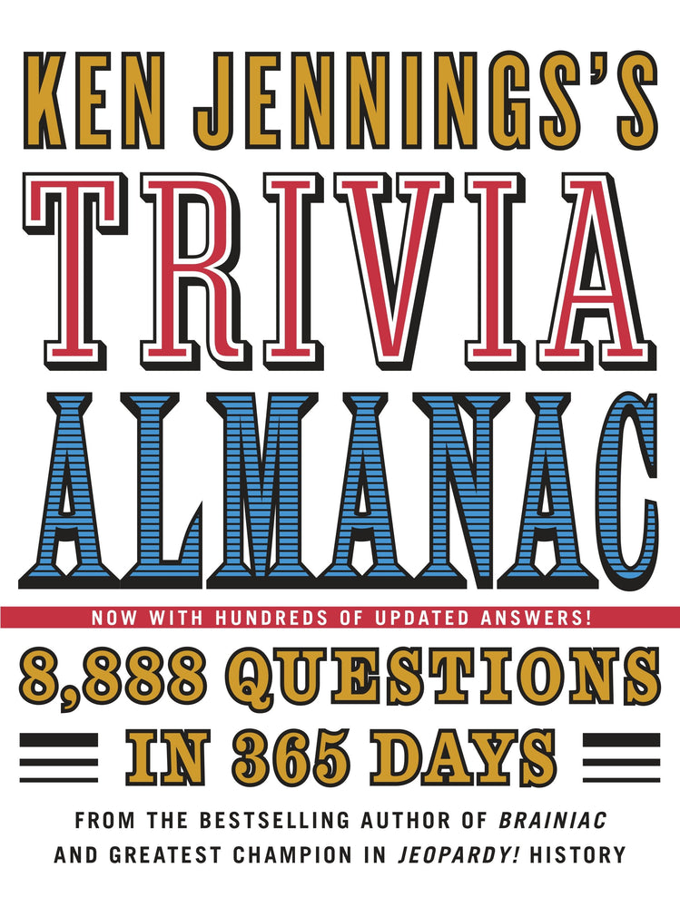 Ken Jennings's Trivia Almanac | Hardcover image - Books - Image - Pop Weasel