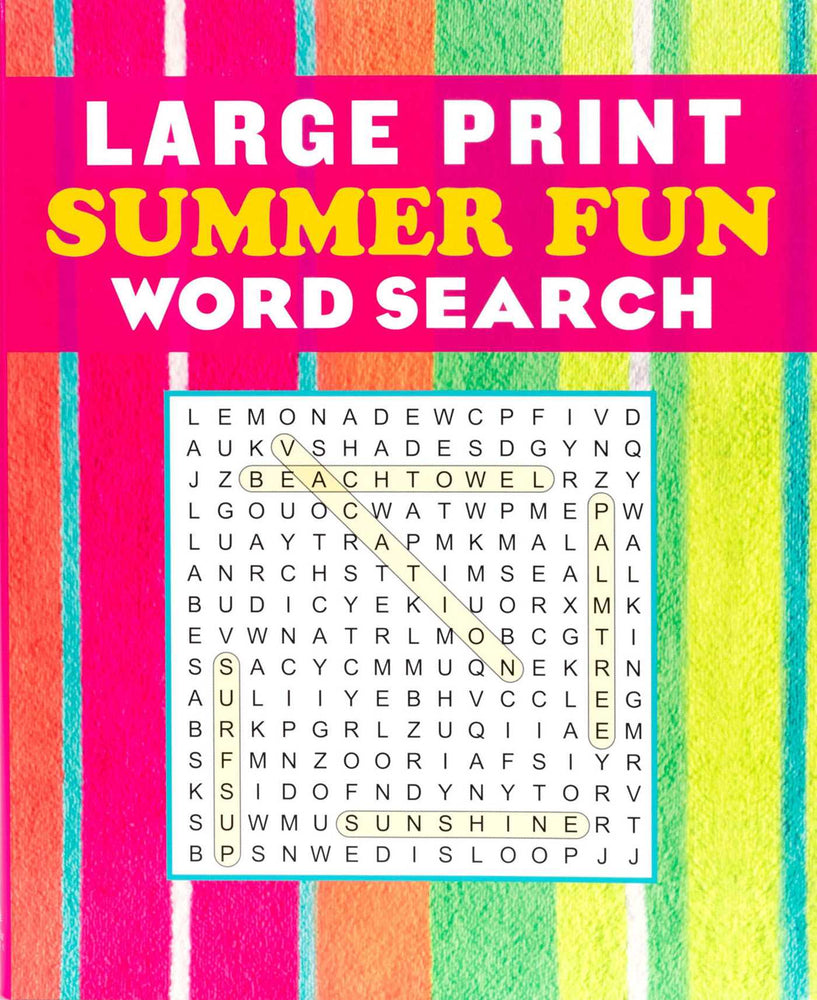 Large Print Summer Fun Word Search - Books - Image - Pop Weasel