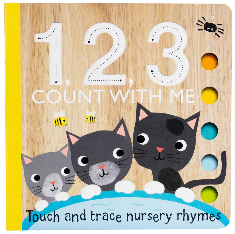 Touch and Trace: 1, 2, 3 Count with Me (Board Book for Babies and Toddlers 0-2 years old) - Childrens Books - Image - Pop Weasel