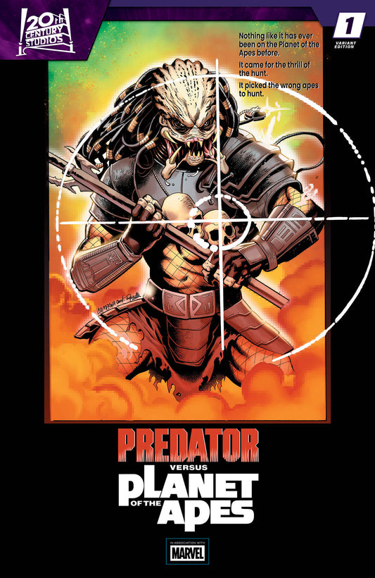 PREDATOR VS. THE PLANET OF THE APES #1 CHRIS CAMPANA MOVIE POSTER HOMAGE VARIANT